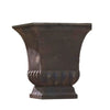 Gardman 15 in. H X 13 in. W X 13 in. D Metal Urn Planter Brown