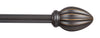 Kenney Oil Rubbed Bronze Fast Fit Bailey Curtain Rod 66 in. L X 120 in. L