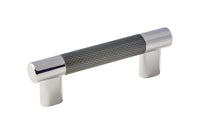 Amerock  Esquire Collection  Cabinet Pull  Gunmetal/Polished Nickel  1 pk