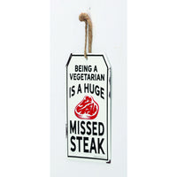 Open Road Brands Steak Wall Art Metal 1 pk (Pack of 4)