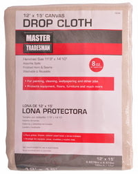 Canvas Drop Cloth, 12 x 15-Ft.