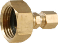 Pipe Fitting, Adapter, Lead-Free Brass, 3/4-In. FGH x 1/4-In. OD Compression (Pack of 5)