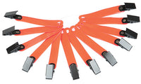 Marking Ribbon With Clips, Reflective Orange, 12-Pk.