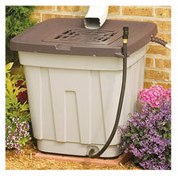 Suncast Taupe 50 gal Rain Barrel Resin