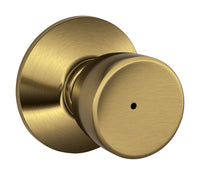 Schlage Bell Antique Brass Privacy Lockset 1-3/4 in.