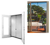 Bug Off Screen 80 in. H X 48 in. W Black Mesh Hands-Free Magnetic Screen Door