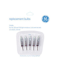 Ge Mini Replacement Bulbs 2.5 V Clear