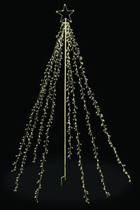 Celebrations  Cluster  LED String Tree  White  Metal  1 pk