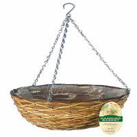 Gardman 14 in. D Natural Fiber Lattice Hanging Basket Brown