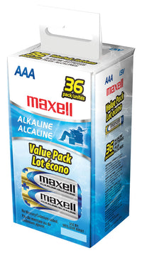 Maxell 723815 Aaa Cell Alkaline Batteries 36 Count