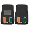 University of Miami Embroidered Car Mat Set - 2 Pieces