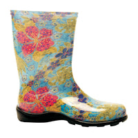 Sloggers 5002BL09 Size 9 Midsummer Blue Women's Tall Rain & Garden Boot