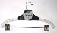 Merrick C72210S CRYST Crystal Cut Suit Hangers 2 Count