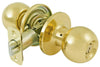 Ultra Security Polished Brass Entry Knobs KW1 1-3/4 in.