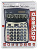 Sentry Black 12 digit Solar Powered Deluxe Desktop Calculator