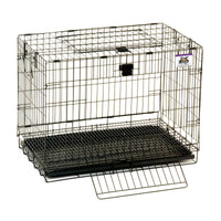 Miller Pet Lodge Small Metal Rabbit Hutch Black 25 in. H X 16 in. W X 19 in. D