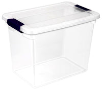 Clear View Latch Storage Box, 27-Qts. (Pack of 6)