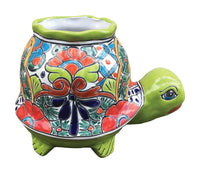 Avera Products Talavera 9 in. H x 8 in. W Ceramic Talavera Planter Multicolored (Pack of 2)