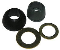 7/16 Inch Rubber Cone Washer and Brass Ring Kit (Pack of 6)