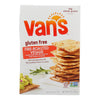 Van's Natural Foods Gluten Free Crackers - Fire Roasted Veggie - Case of 6 - 4 oz.