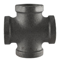 Pipe Decor  3/8 in. FIP   x 3/8 in. Dia. FIP  Black  Malleable Iron  Pipe Decor Cross