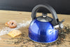 Sabal Blue Stainless Steel 2.1Qts. Tea Kettle