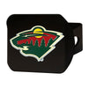 NHL - Minnesota Wild Black Metal Hitch Cover - 3D Color Emblem