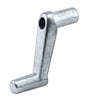 Prime-Line Plated Silver Cast Metal Single-Arm Casement Crank Handle For Universal