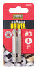 Mibro Phillips #3 X 2 in. L Power Screwdriver Bit S2 Tool Steel 2 pc