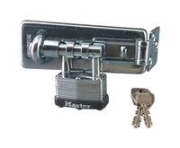 Master Lock Bright Laminated Steel 4-1/2 in. L Hasp and Padlock 1 pk