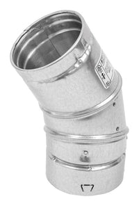 Selkirk 4 in. Dia. x 4 in. Dia. Adjustable 60 deg. Aluminum Stove Pipe Elbow (Pack of 2)