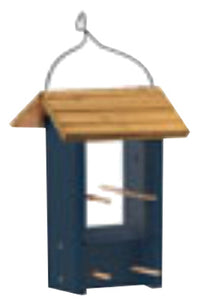 Wood Finch Feeder, Blue