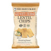 The Daily Crave - Lentil Chip Aged Wht Chd - Case of 8 - 4.25 OZ