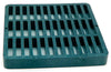 NDS  9 in. Green  Polyolefin  Square  Grate