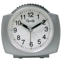 La Crosse Technology Equity 2 in. Silver Alarm Clock Analog Battery Operated