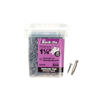 ITW  Rock-On  No. 9   x 1-1/4 in. L Phillips  Round Head Cement Board Screws  800 lb. 1 pk