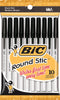 Bic GSMP101-BLK Black Round Stic™ Ballpoint Pen (Pack of 12)