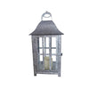 Smart Solar 20 in. Solar Power Metal Solar Lantern Silver