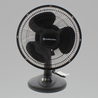 Comfort Zone 12 in. H 3 speed Oscillating Table Fan