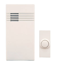 Heath Zenith White Plastic Wireless Door Chime Kit