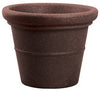 Akro-Mils Terrazzo 20 in.   H X 24 in.   D Plastic Bottom-Channel Planter Chocolate