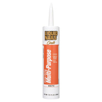 Liquid Nails Multi Purpose White Latex Caulk 10 oz (Pack of 12)