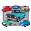 Open Road Brands  Ford  13 in. H x 0.125 in. W x 17.3 in. L Multicolored  Metal  Tin Sign