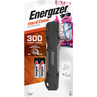 Energizer Hard Case 300 lm Black LED Work Light Flashlight AA Battery