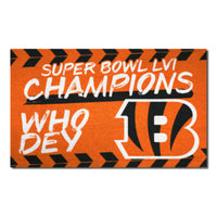 Cincinnati Bengals Super Bowl LVI Plush Area Rug - 3ft. x 5ft.