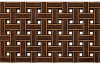 Apache At Home 945-1440 18 X 30 Brown Recycled Rubber Weave Door Mat