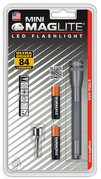 Maglite Mini 100 lm Gray LED Flashlight AAA Battery