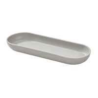 iDesign Gray Plastic Bathroom Tray