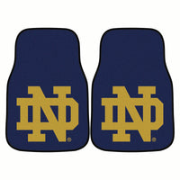 Notre Dame Carpet Car Mat Set - 2 Pieces