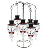 Alpine White Snowman Birdfeeder (Pack of 6)